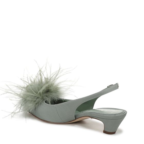 Green Sage Sky Ribbed Satin