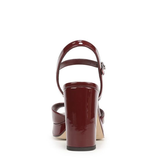 French Merlot Red Patent Leather