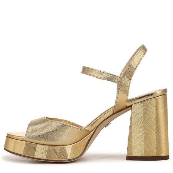 Amber Yellow Gold Leather