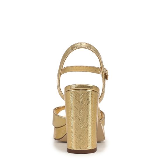 Amber Yellow Gold Leather