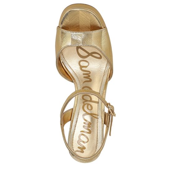 Amber Yellow Gold Leather