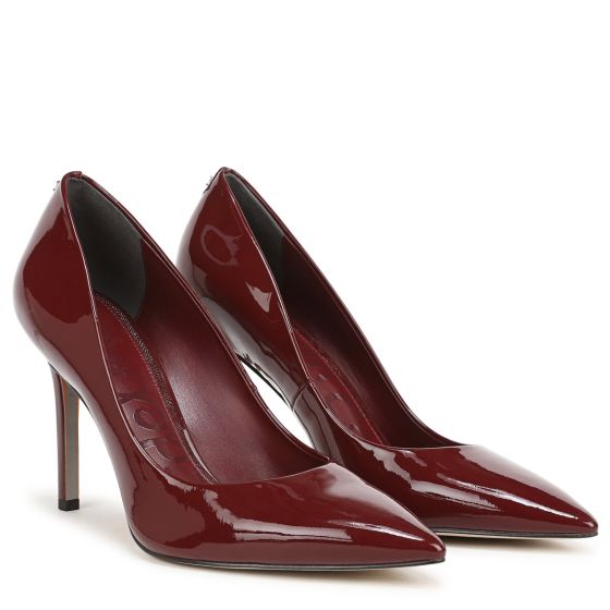 French Merlot Red Patent Leather
