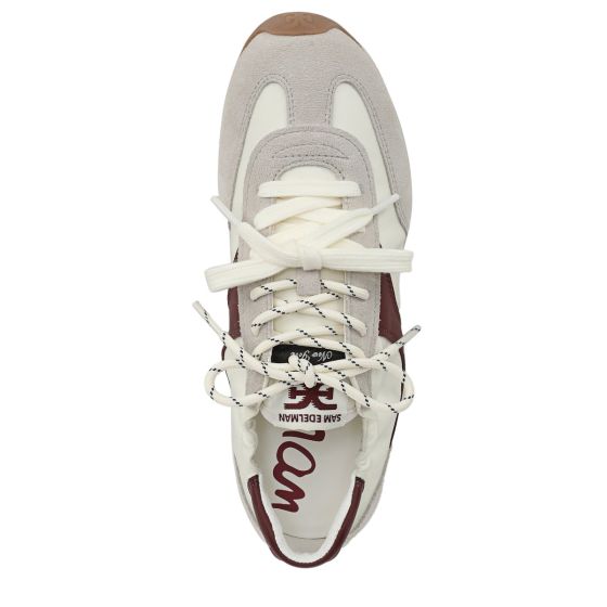 White Multi Suede