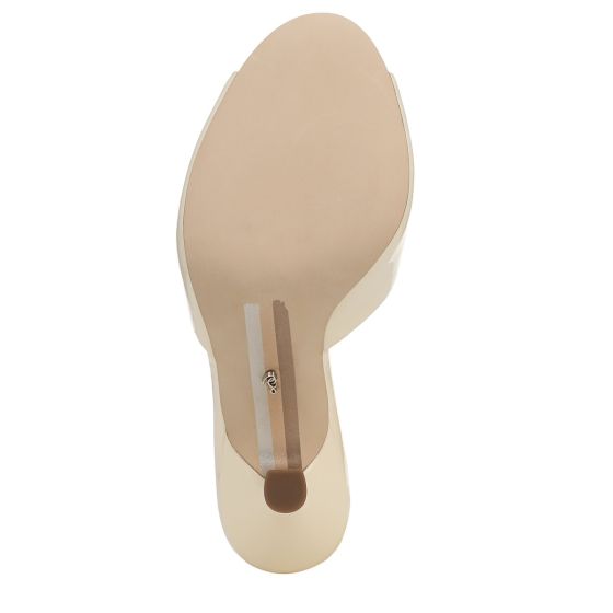 Modern Ivory White Patent Leather-Sole