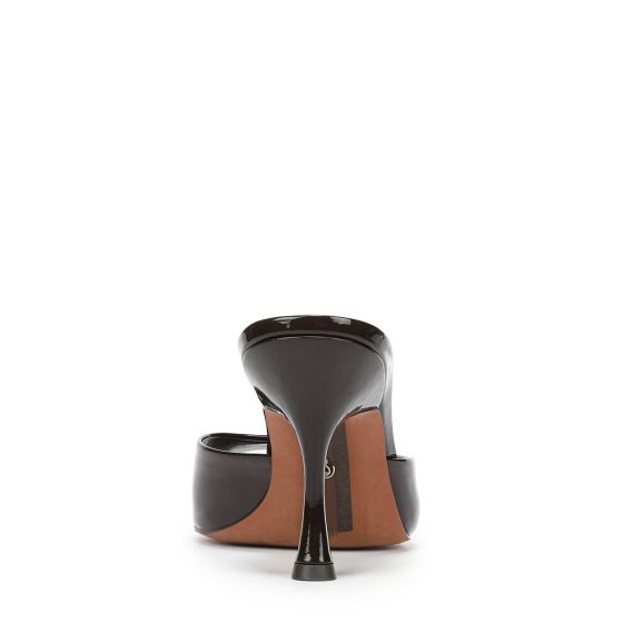 Rich Chocolate Brown Patent Leather