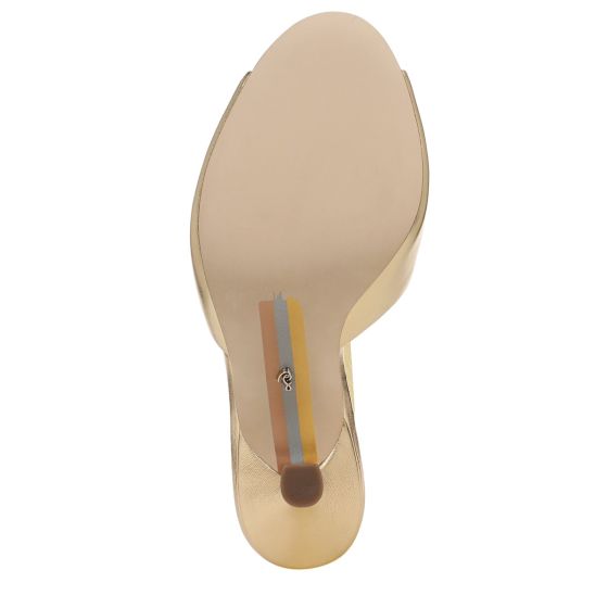 Amber Gold Leather-Sole