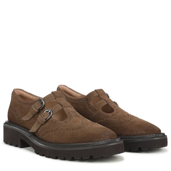 Washed Mocha Brown Suede