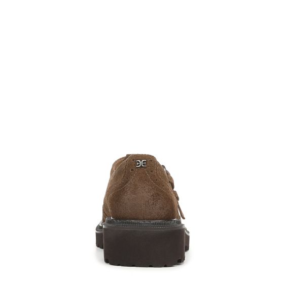 Washed Mocha Brown Suede