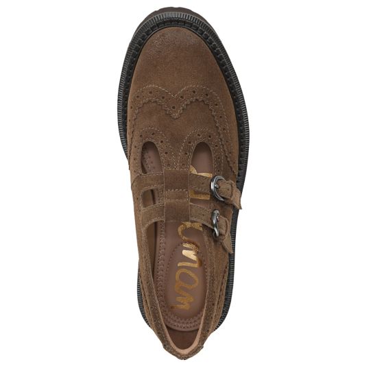 Washed Mocha Brown Suede
