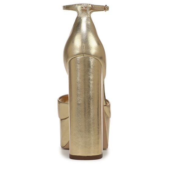Amber Yellow Gold Patent Leather