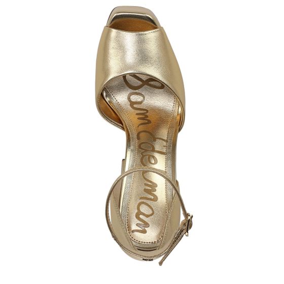 Amber Yellow Gold Patent Leather