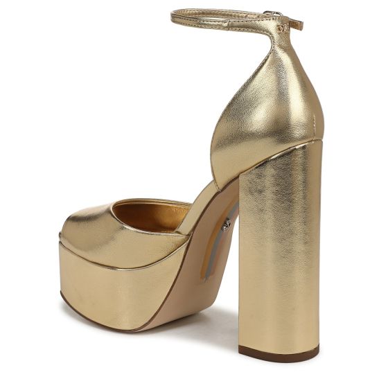 Amber Yellow Gold Patent Leather