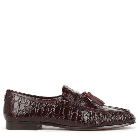 Merlot Red Croco Leather