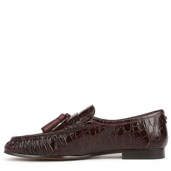 Merlot Red Croco Leather
