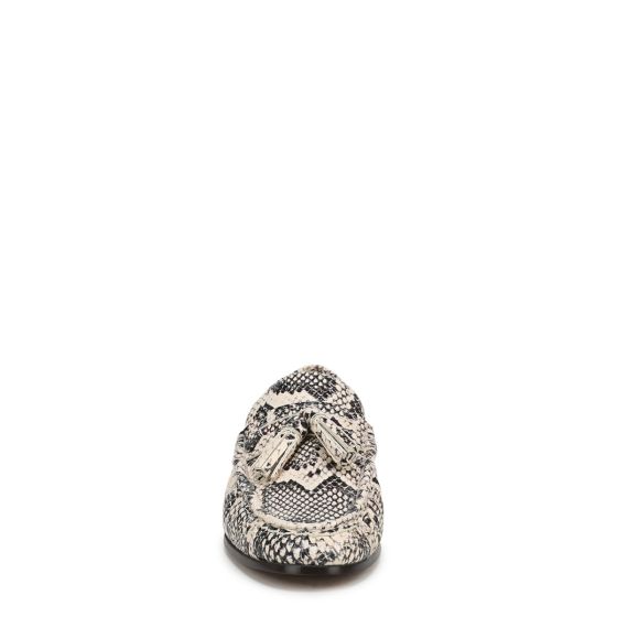Snake Print Grey Leather