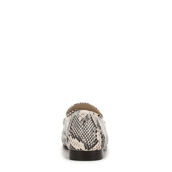 Snake Print Grey Leather
