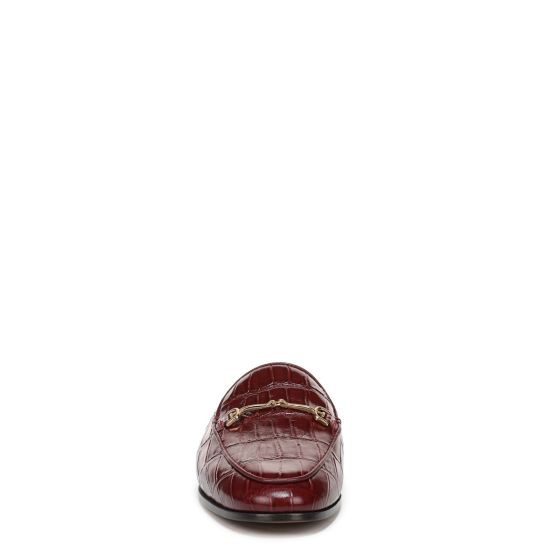 French Merlot Red Croco Leather