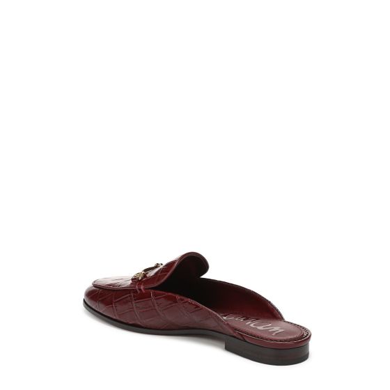 French Merlot Red Croco Leather