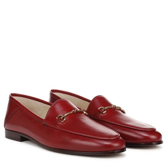 Deep Scarlet Red Leather