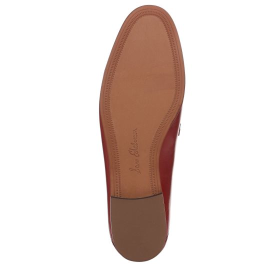 Deep Scarlet Red Leather-Sole