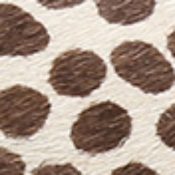 Leopard Print Chocolate Brown Brahma Hair-Swatch