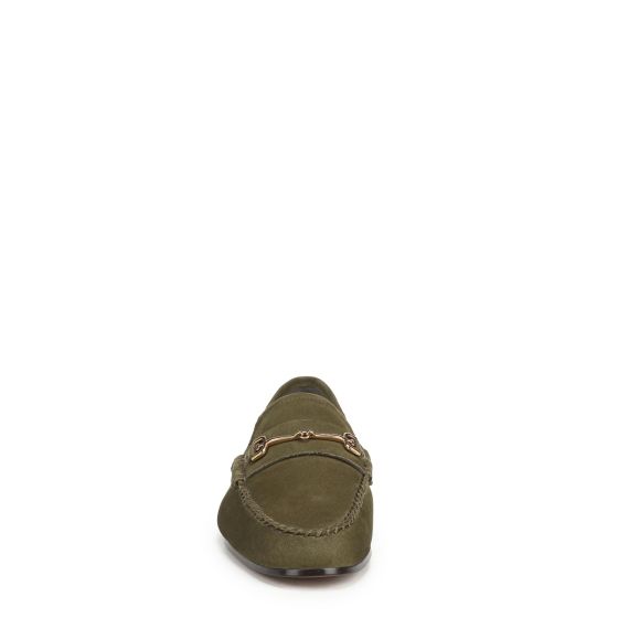 Olive Branch Green Nubuck Suede