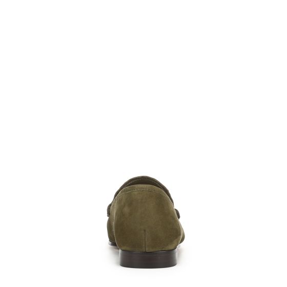 Olive Branch Green Nubuck Suede