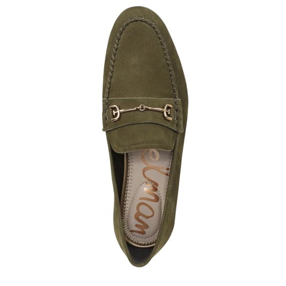 Olive Branch Green Nubuck Suede