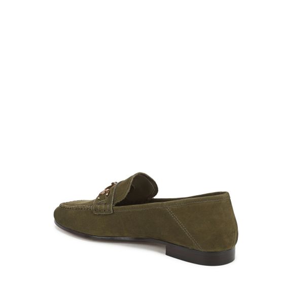 Olive Branch Green Nubuck Suede