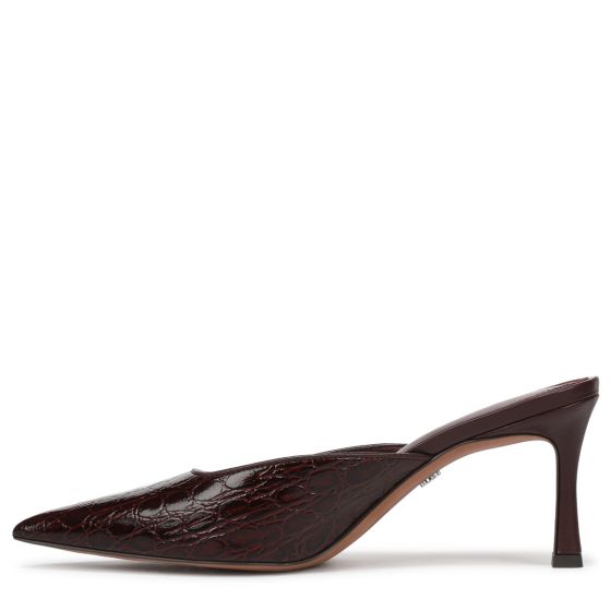 Merlot Red Croco Leather