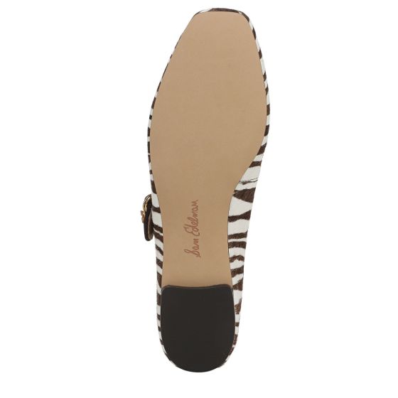 Chocolate Brown Multi Zebra Brahma Hair-Sole