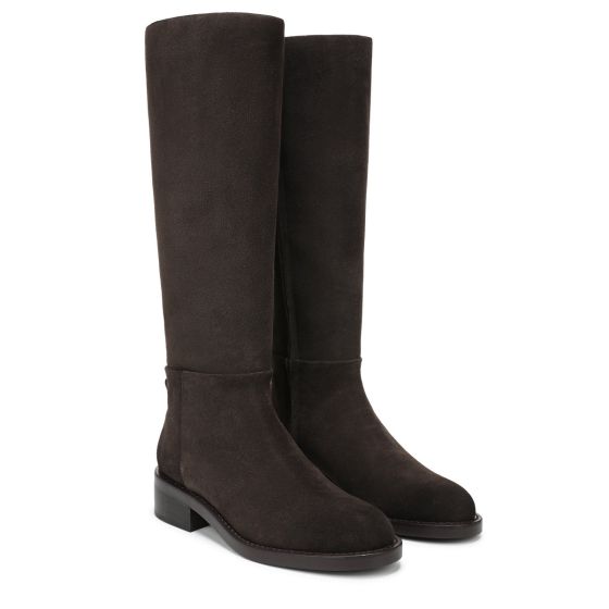 Dark Brown Stone Suede