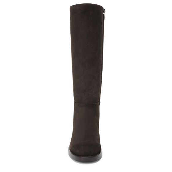 Dark Brown Stone Suede