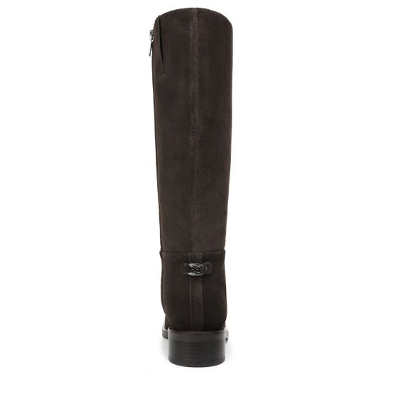 Dark Brown Stone Suede