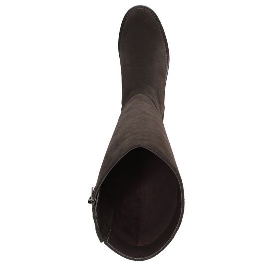 Dark Brown Stone Suede