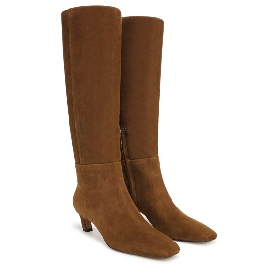 Warm Nutmeg Brown Suede