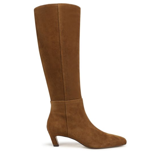 Warm Nutmeg Brown Suede