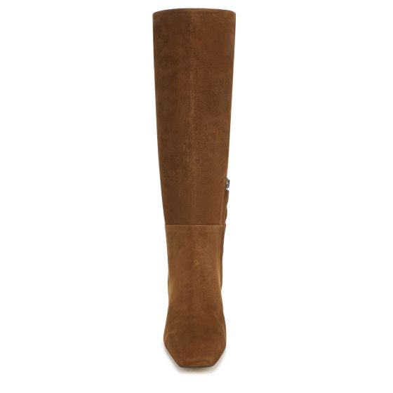 Warm Nutmeg Brown Suede