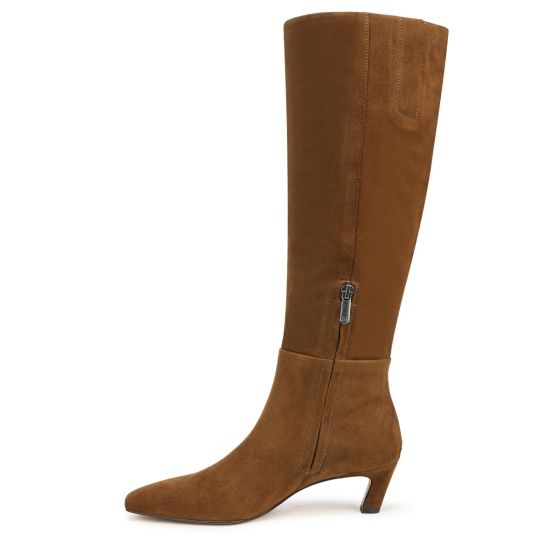 Warm Nutmeg Brown Suede