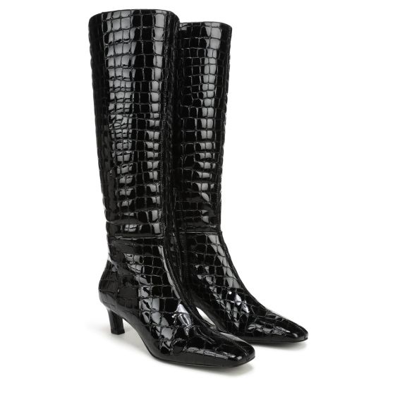 Black Croco Leather