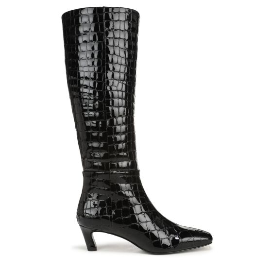 Black Croco Leather