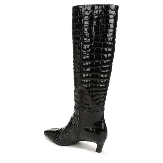 Black Croco Leather