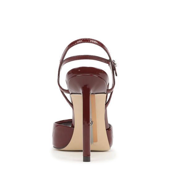 French Merlot Red Patent Leather