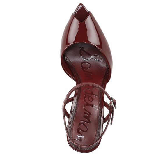 French Merlot Red Patent Leather