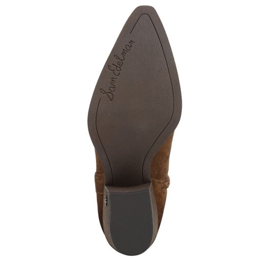 Warm Nutmeg Brown Cow Print Brahma Hair/Suede-Sole