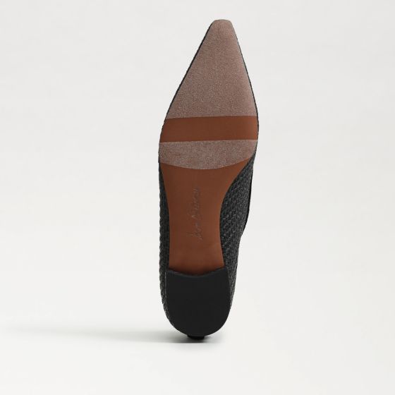 Black Faux Leather-Sole