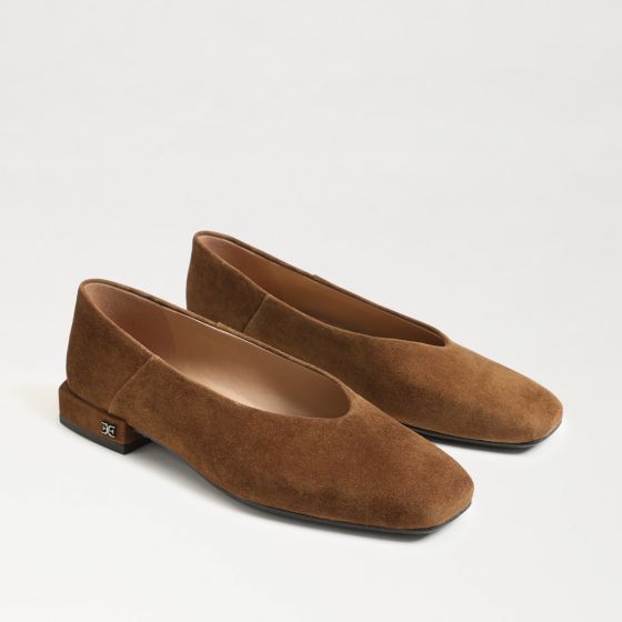 Warm Nutmeg Brown Suede