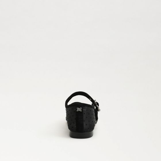 Black Mini Polka Dot Mesh