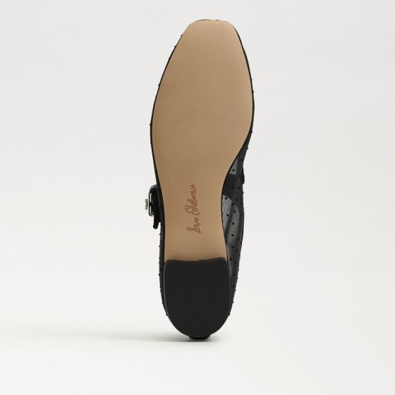 Black Mini Polka Dot Mesh-Sole