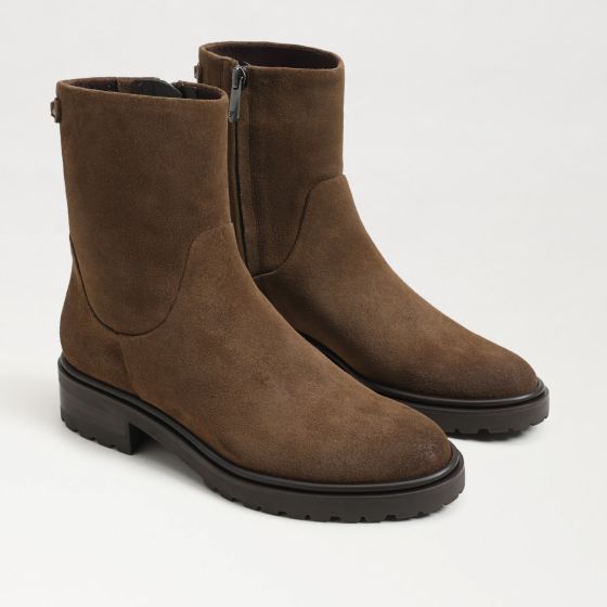Washed Mocha Brown Suede